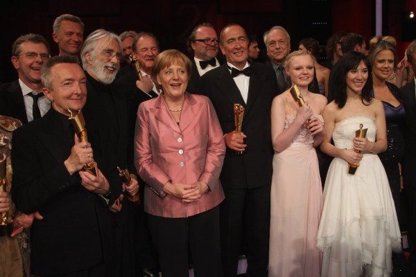 recieves his Lola award during the German film award  Gala at Friedrichstadtpalast on April 23, 2010 in Berlin, Germany.