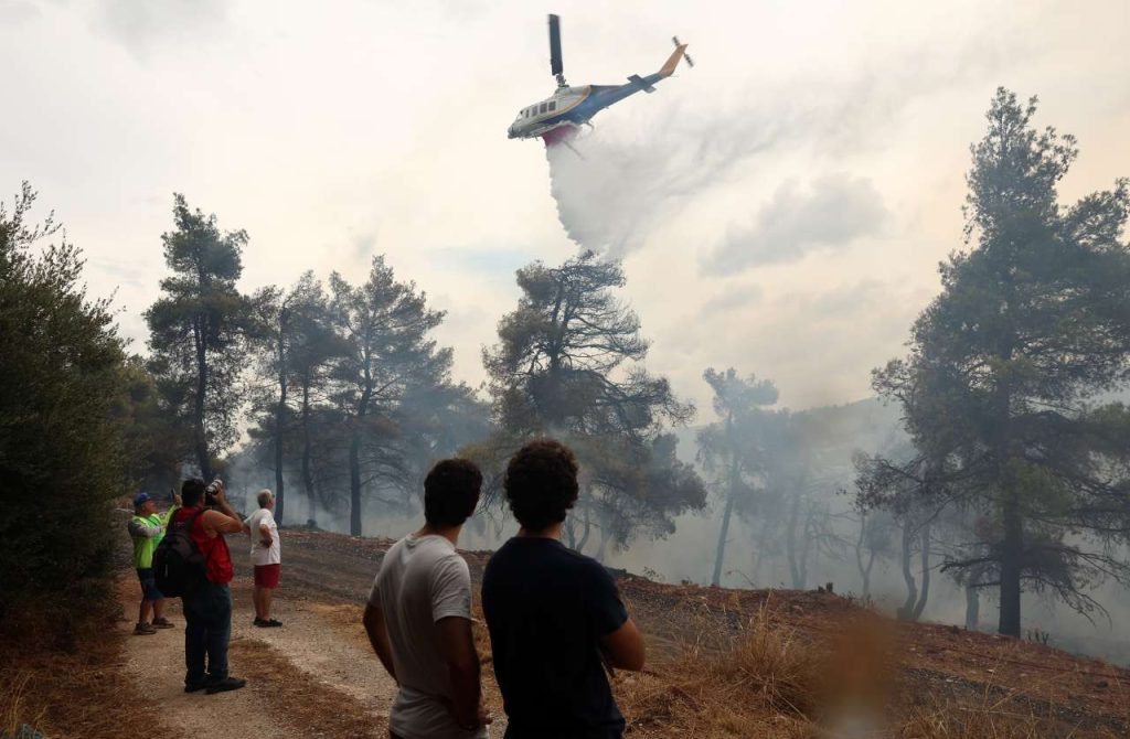 Φωτιά στη Σταμάτα – προσαγωγή υπόπτου για εμπρησμό