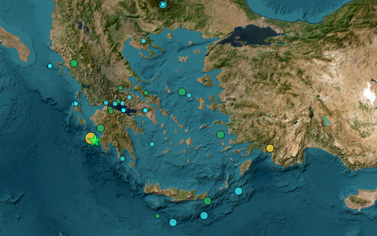 Δύο μεγάλοι σεισμοί στο Ιόνιο – αισθητοί και στην Ιταλία