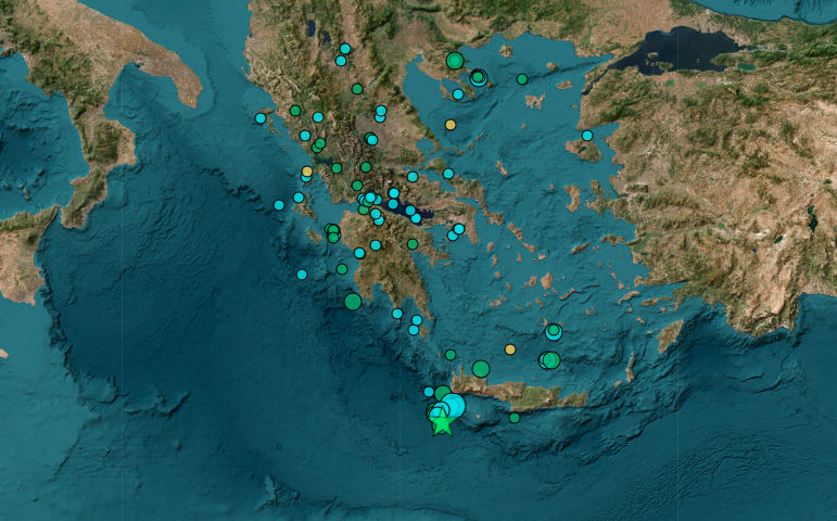 Σεισμός 5,3 Ρίχτερ ταρακούνησε τα Χανιά