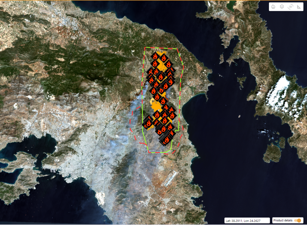 Πυρκαγιές στην Αττική: 85.000 στρέμματα έγιναν στάχτη, 300 χλμ καπνού στον ουρανό