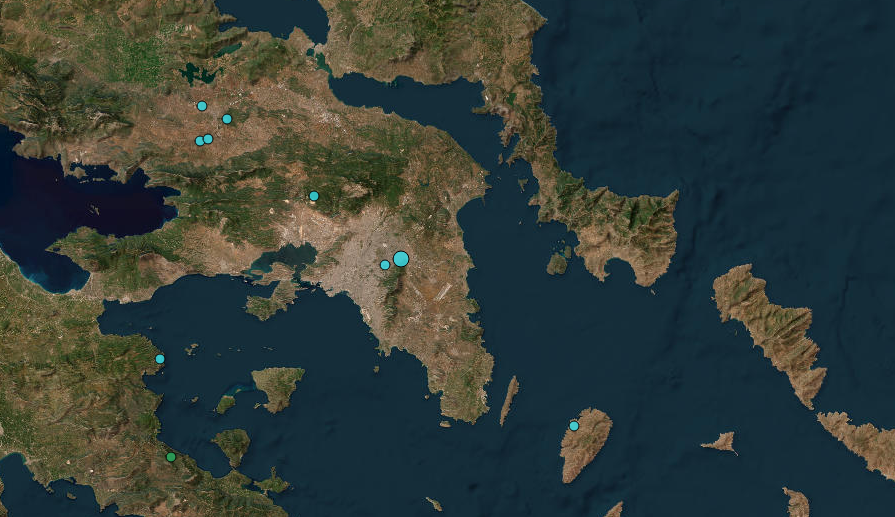 Σεισμός 2,7 ρίχτερ ταρακούνησε την Αθήνα