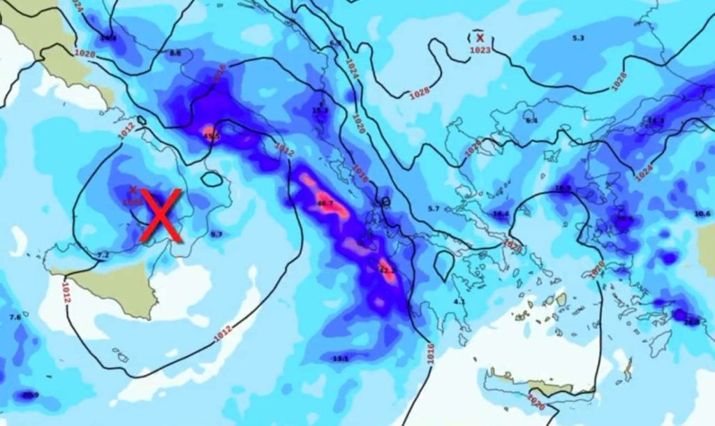 Και στα κεντρικά της χώρας αισθητή η σοβαρή επιδείνωση του καιρού